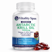 Load image into Gallery viewer, Krill Oil 1000mg Softgels – Omega-3 EPA DHA | Antarctic Krill Oil