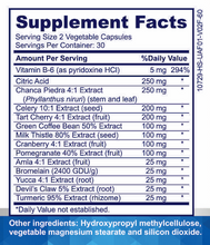 Load image into Gallery viewer, Uric Acid Cleanse and Gout Relief 14-in-1 Complex - Turmeric, MSM and Devil's Claw. 60 Veggie Caps, Made in USA