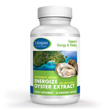 Load image into Gallery viewer, Energize Oyster Extract, Increasing Stamina, Highly Concentrated Zinc Supplement for Men &amp; Women, 500 mg, 60 Vegetarian Capsules, Non-GMO, Made in USA.
