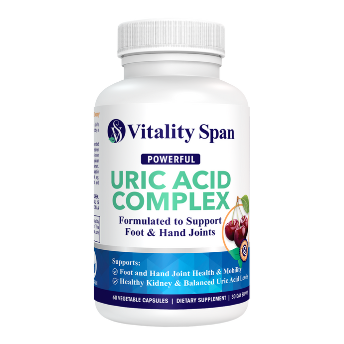 Uric Acid Cleanse and Gout Relief 14-in-1 Complex - Turmeric, MSM and Devil's Claw. 60 Veggie Caps, Made in USA