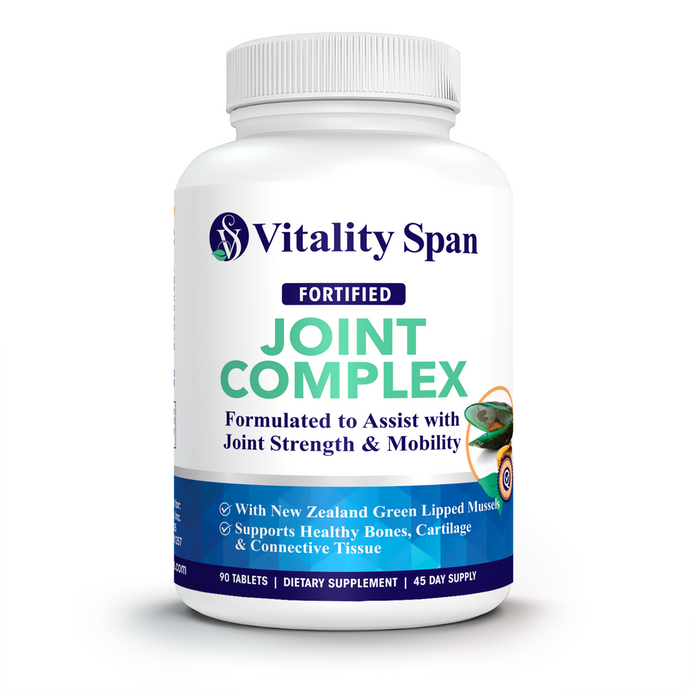 Arthritis Joint Relief Complex - with New Zealand Green Lipped Mussels Extract, MSM, Vitamins A,B,C & E. 90 Veggie Tablets, Made in USA